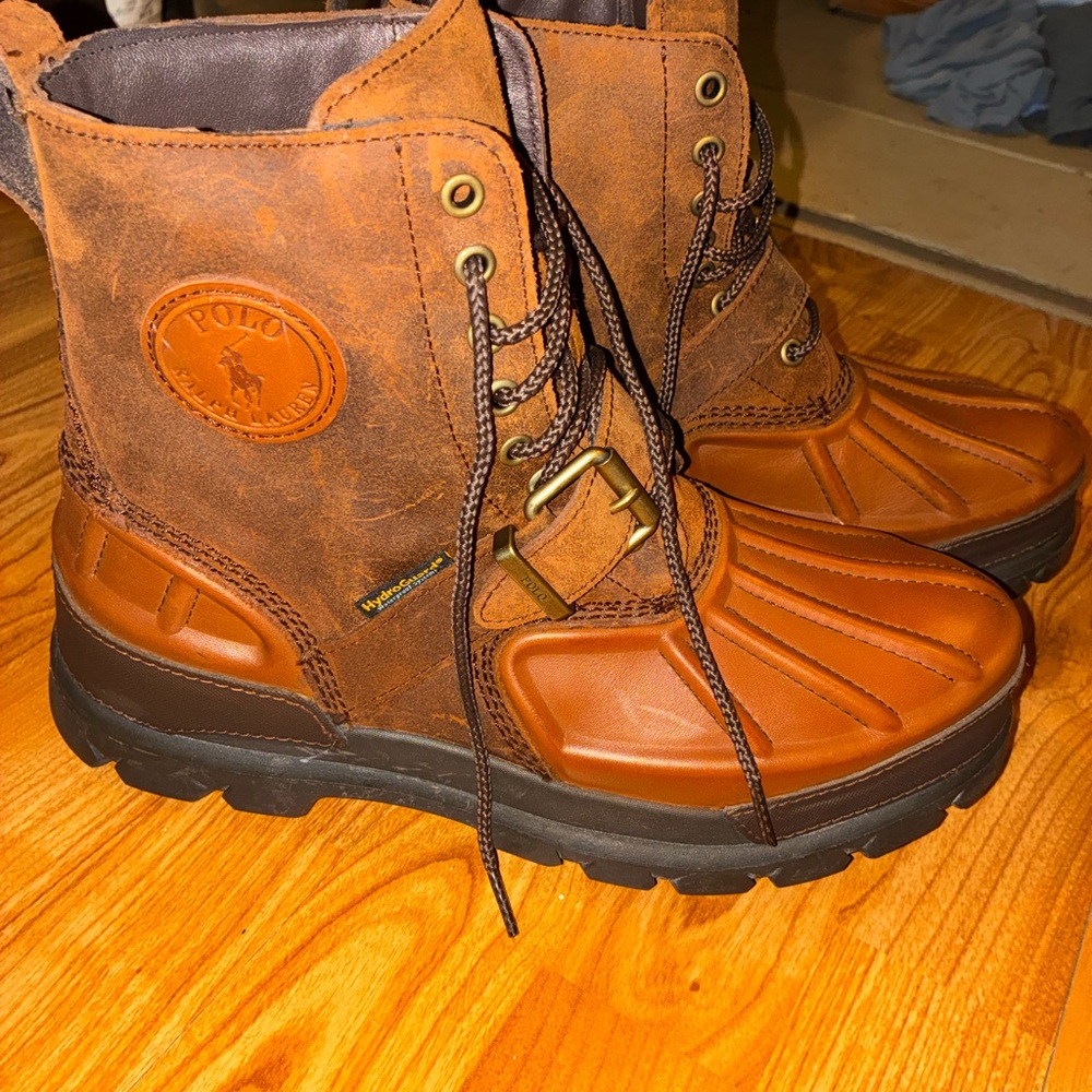 Polo by Ralph Lauren Men's Tan and Brown Boots